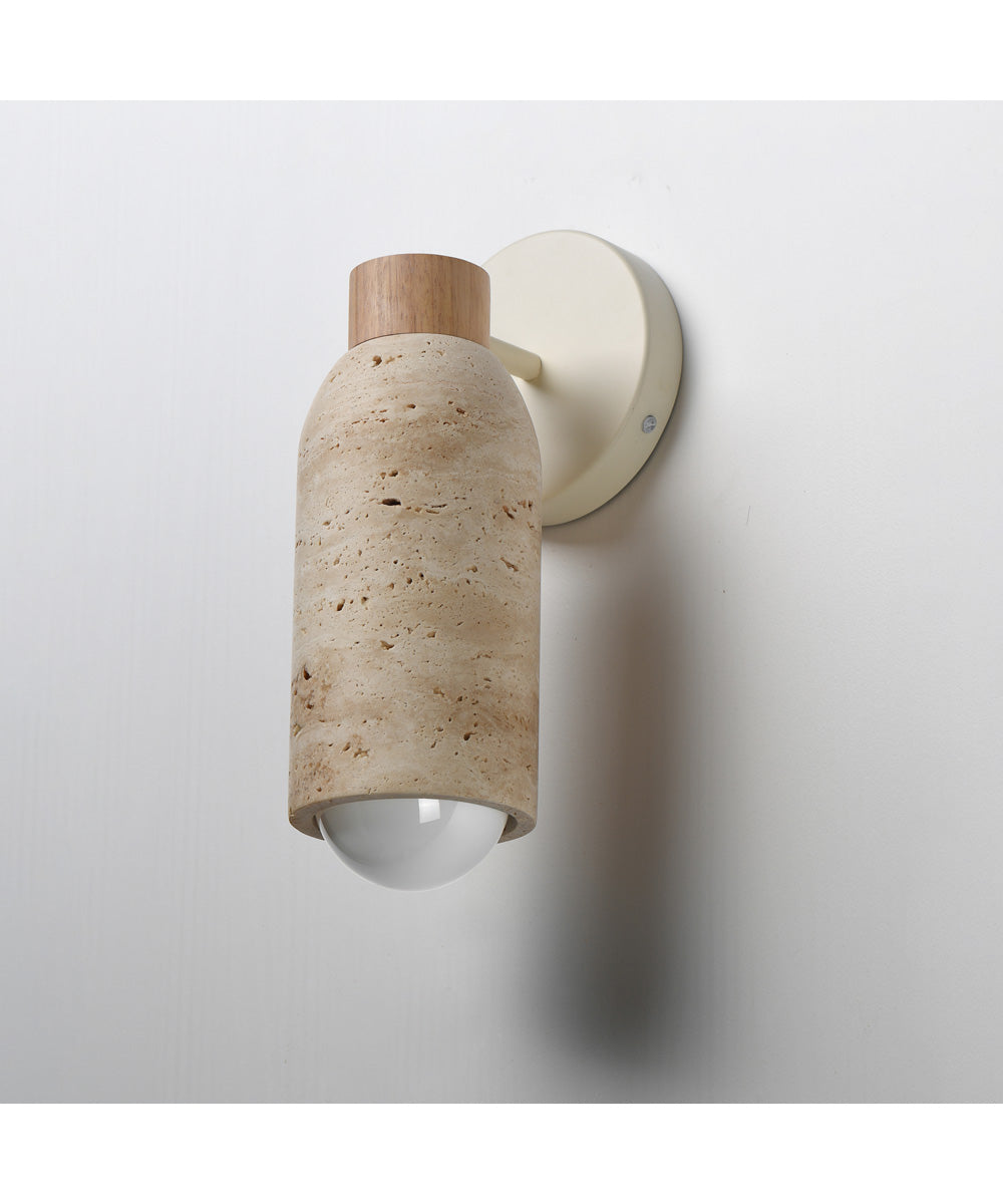Pompeii 1-Light Wall Sconce Travertine / Oyster