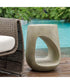 Lithos Gray Outdoor Accent Table