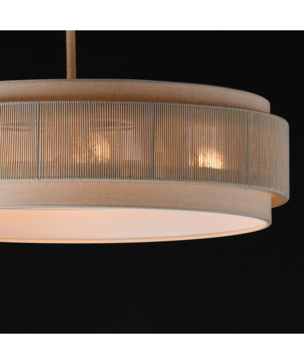 Seacliff 28 inch 4-Light Pendant Natural Aged Brass