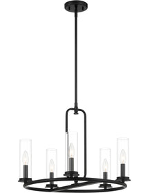 Hudson Heights 5 Light Chandelier Matte Black
