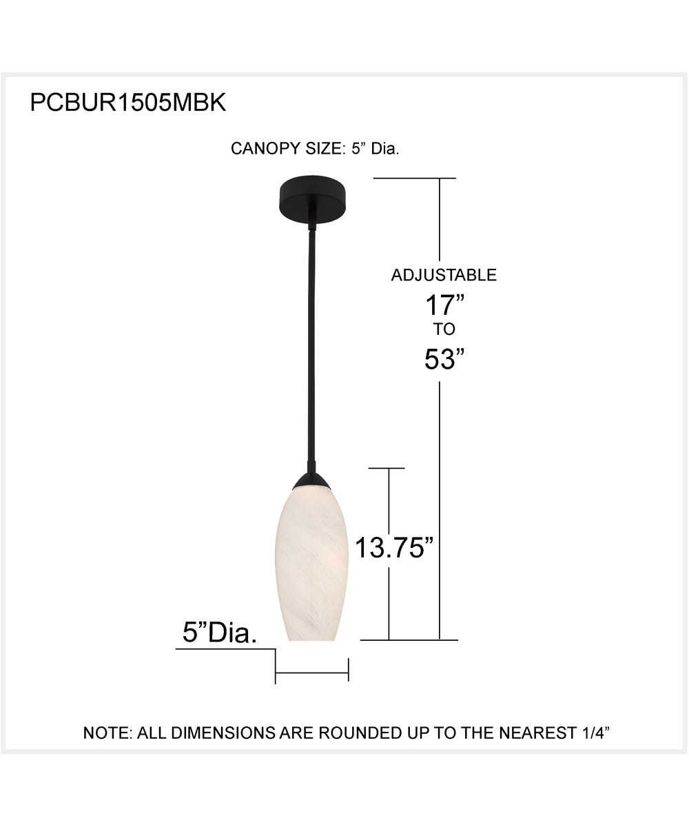 Burnett Mini Pendant Matte Black