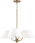 Welsley 4-Light Chandelier Aged Brass