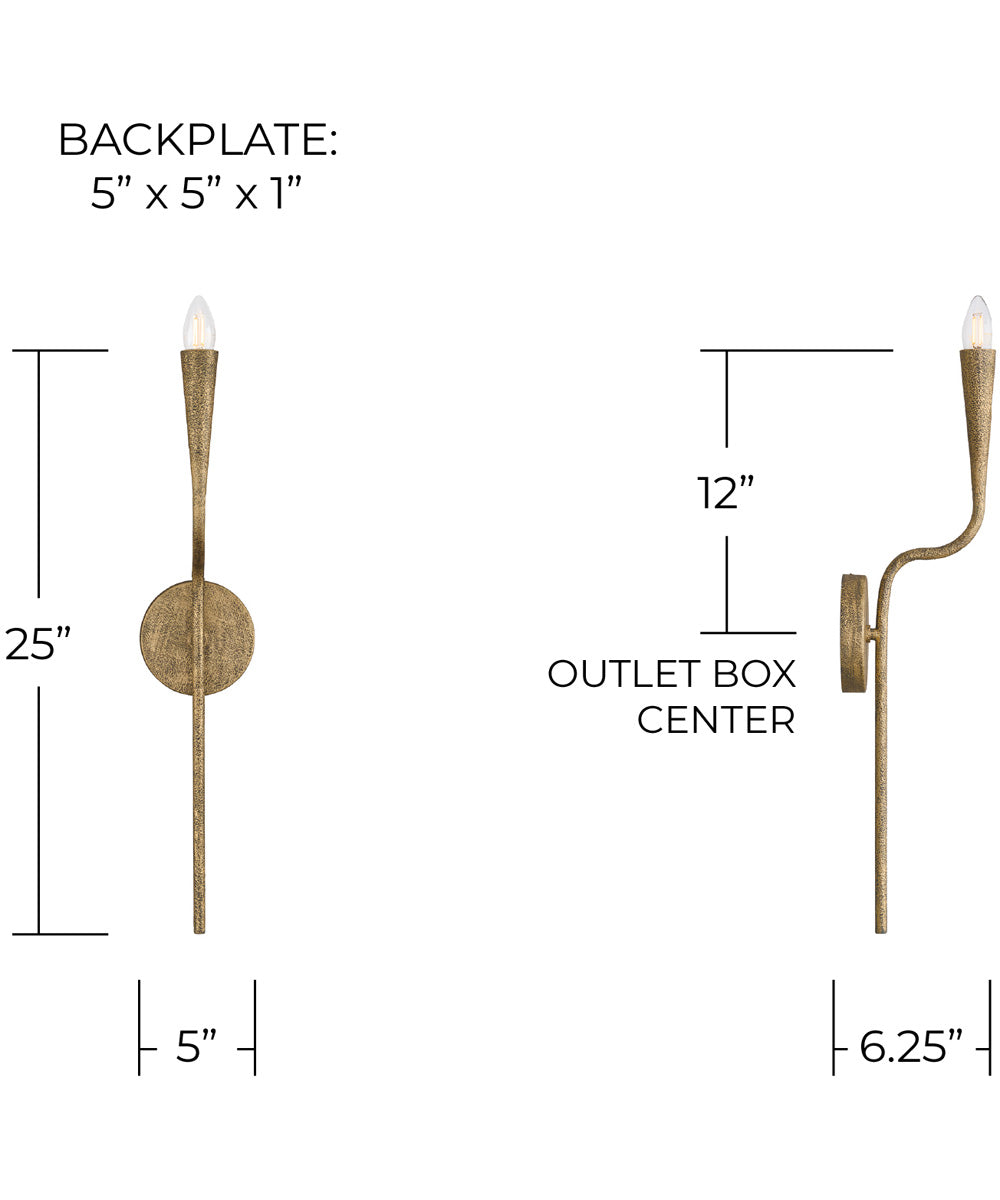 Savari 1-Light Sconce Artisan Gold