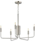 Abner 5-Light Chandelier Satin Nickel