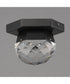 Allumettes 1-Light LED Flush Mount Black