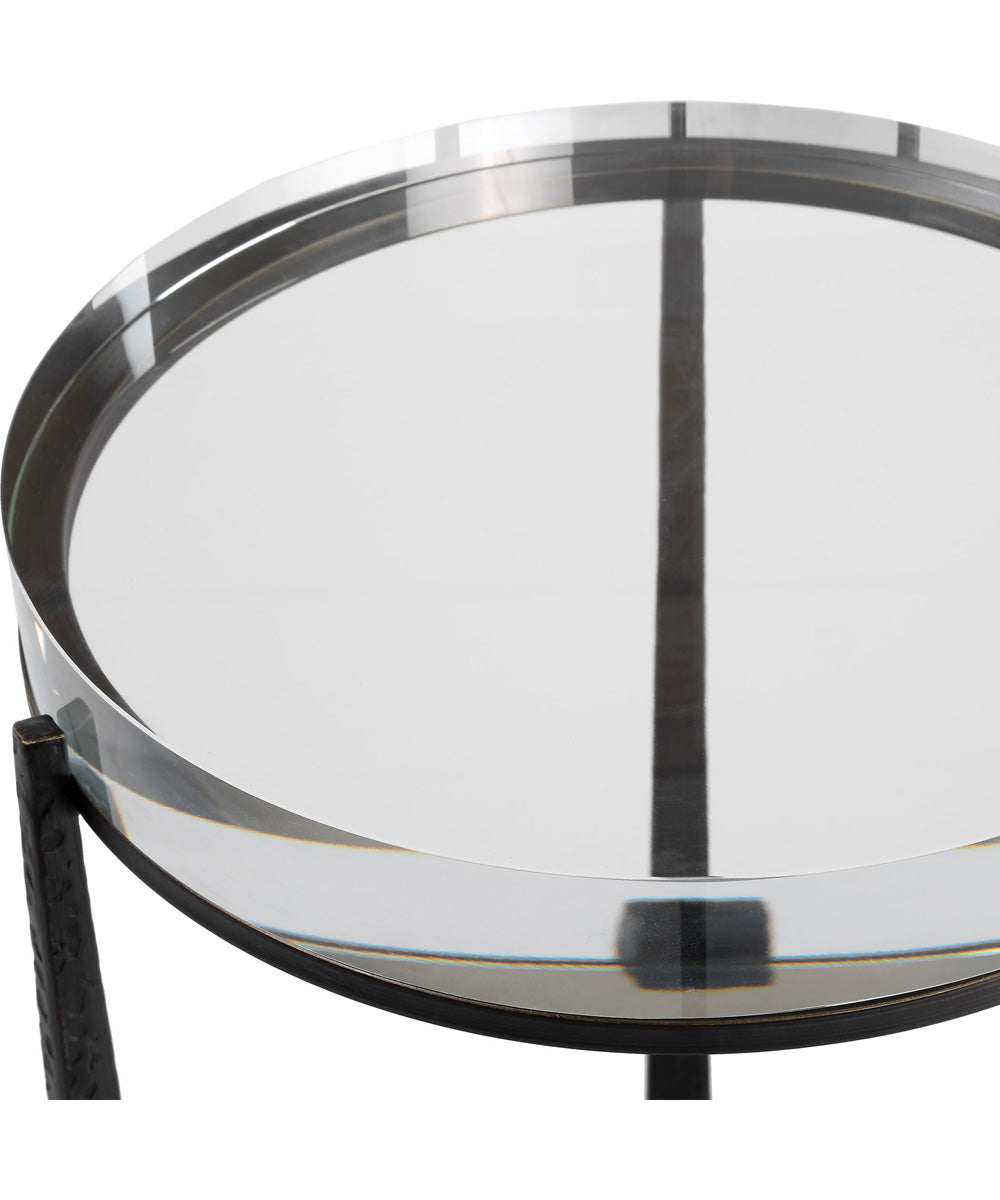 Midas Dark Bronze Round Accent Table