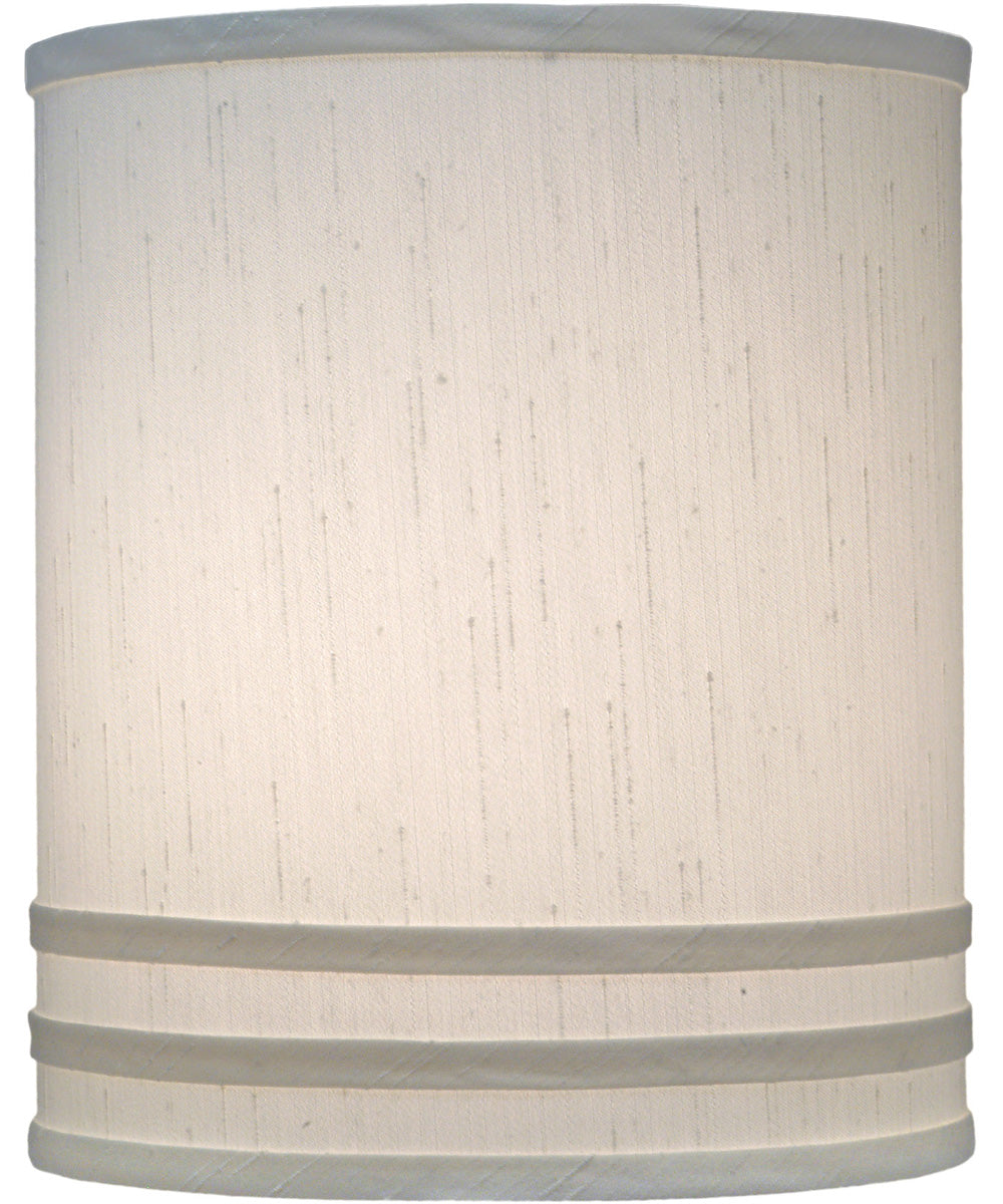 10x10x12 Global White with Horizontal Cylinder Hardback Lampshade