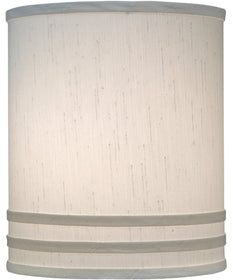 10x10x12 Global White with Horizontal Cylinder Hardback Lampshade