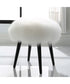 Wooly Sheepskin Accent Stool