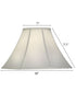 7x18x11.5 Off White Silk Shantung Bell Softback Lampshade