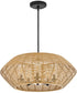 Luca 5-Light Medium Single Tier Chandelier in Black
