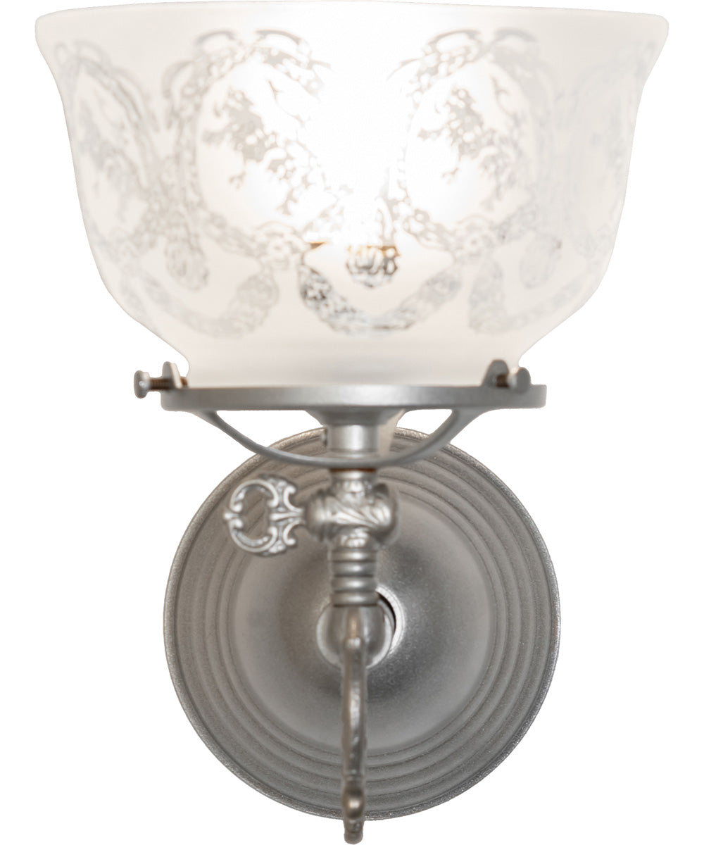 7" Wide Gas & Electric Wreath & Garland Wall Sconce