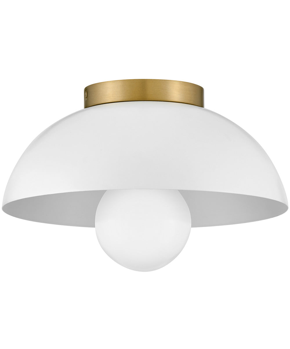 Stu 1-Light Small Flush Mount in Matte White