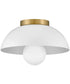 Stu 1-Light Small Flush Mount in Matte White