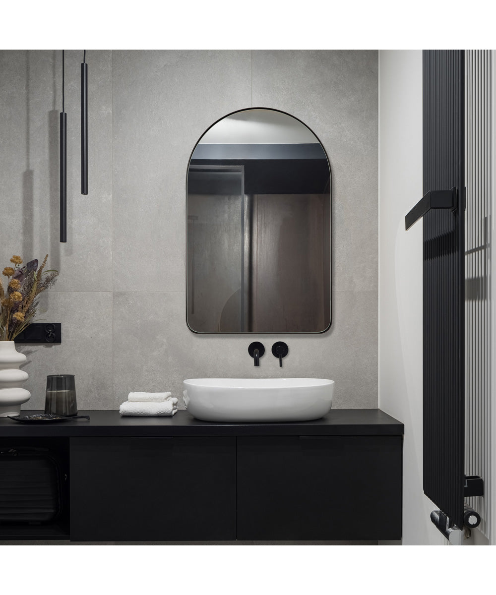 22x34" Wall Mirror in Satin Black