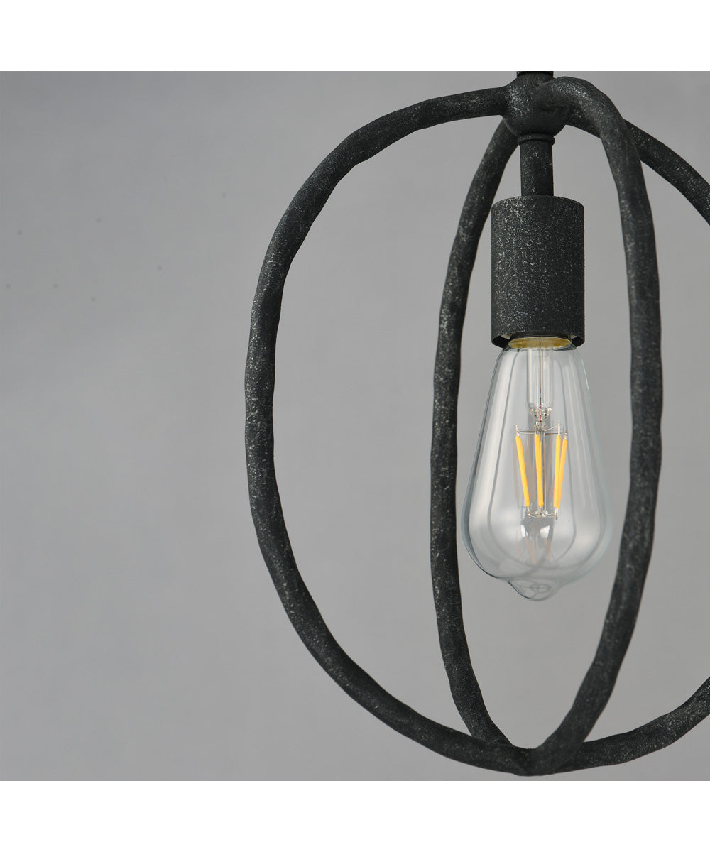 Martel 1-Light Mini Pendant Blacksmith