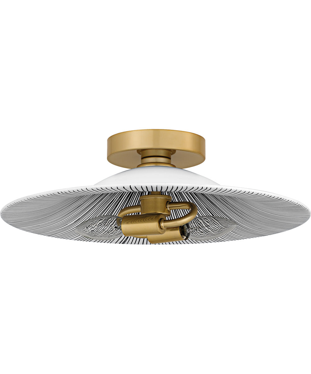 Quoizel Flush Mount Medium 2-light Flush Mount Light Gold