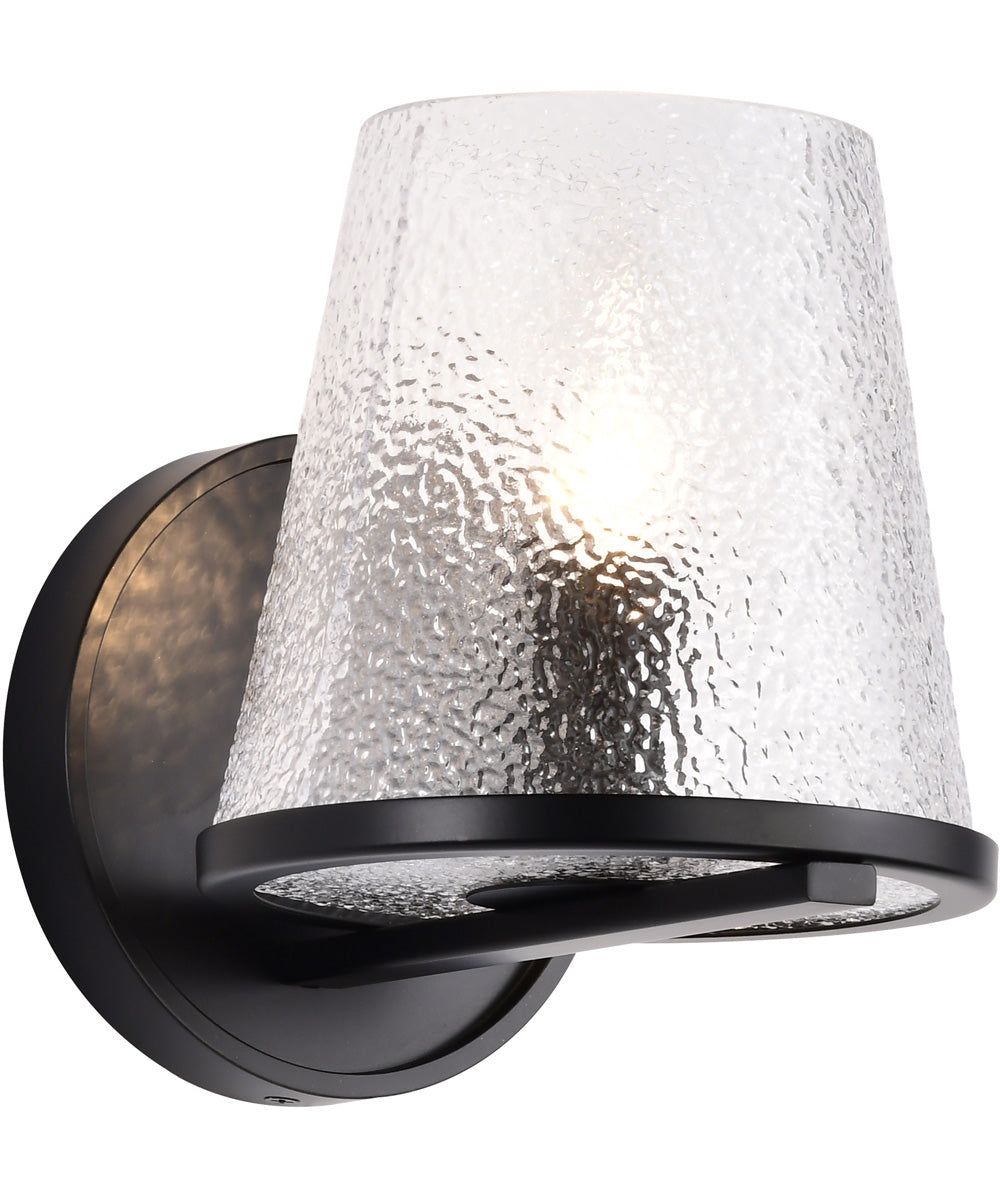 Valentine 1-Light Vanity & Wall Black