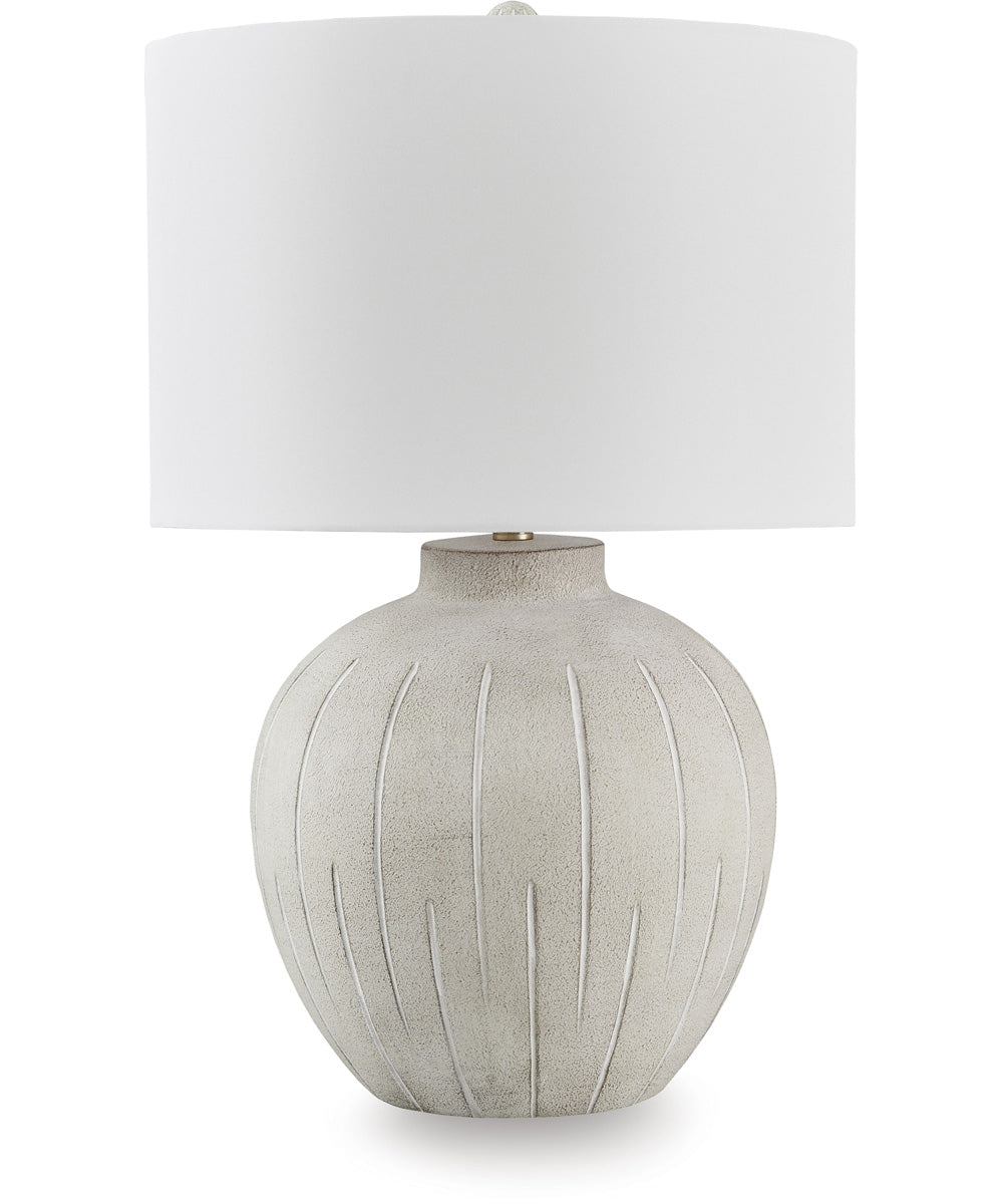 Calbert Poly Table Lamp Warm Gray