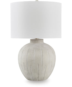 Calbert Poly Table Lamp Warm Gray