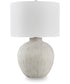 Calbert Poly Table Lamp Warm Gray