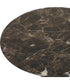 Hastings Brown Marble Accent Table