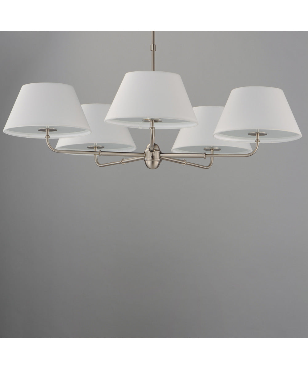 Dunbridge 5-Light Chandelier Polished Nickel