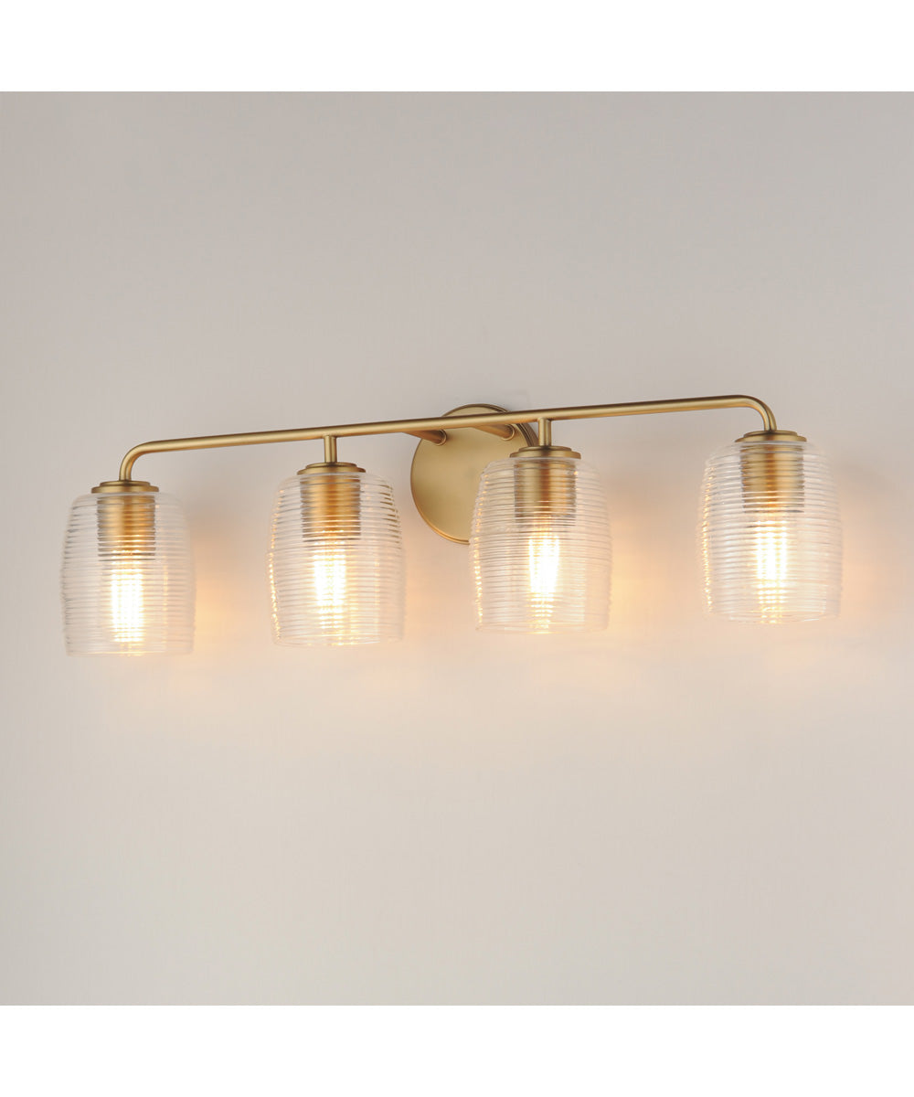 Honey 4-Light Bath Vanity Natural Aged Brass