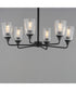 Hudson 6-Light Chandelier Black