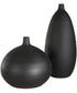 Bower Black Vases Set of 2