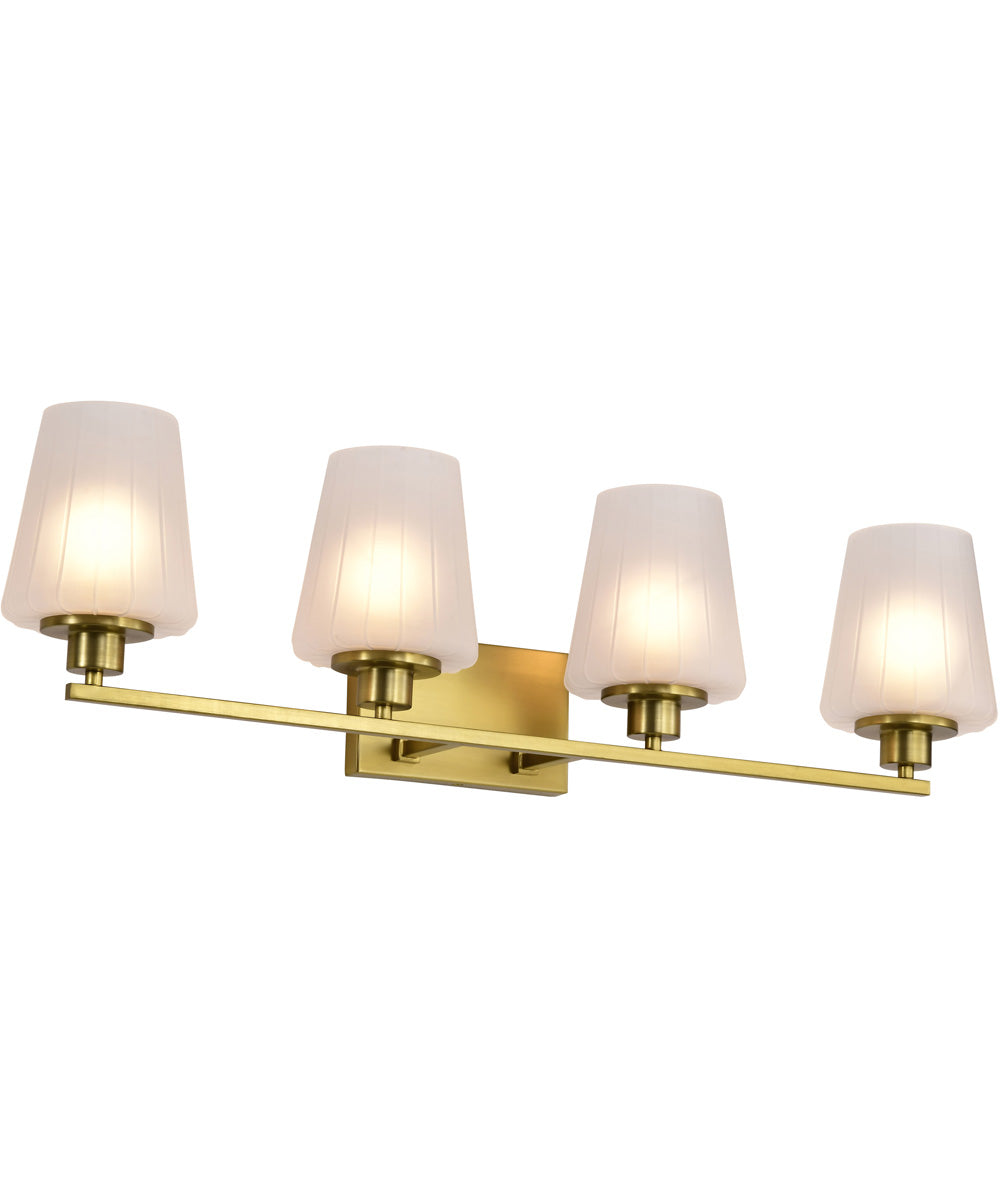 Lune 4-Light Vanity & Wall Vintage Brass