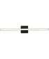 Phase 4 32 in. Large Modern Integrated 3CCT Integrated LED Linear Vanity Light Matte Black