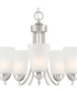 Malone 5 Light Chandelier Brushed Nickel