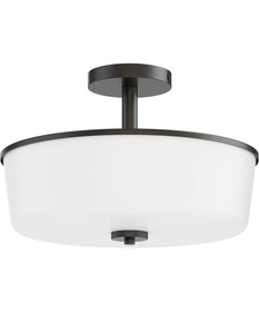 Fuller 3-Light Semi Flush/Pendant Convertible Black