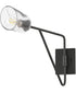 Keppe Swing Arm Wall Sconce Dark Bronze