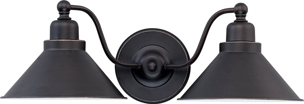 20"W Bridgeview 2-Light Vanity & Wall Mission Dust Bronze