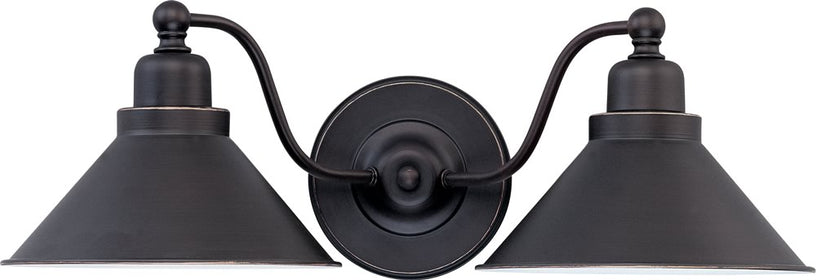 20"W Bridgeview 2-Light Vanity & Wall Mission Dust Bronze