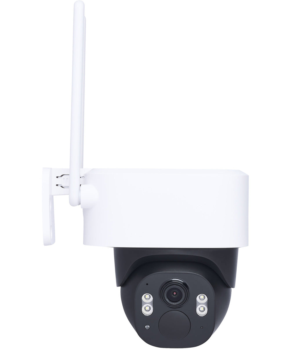 SATCO/NUVO Starfish - Smart Outdoor Pan & Tilt Camera Battery Black / White