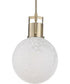 Huch 1 Light White Glass Pendant