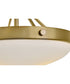Gus 3-Light Medium Semi-Flush Mount in Gold