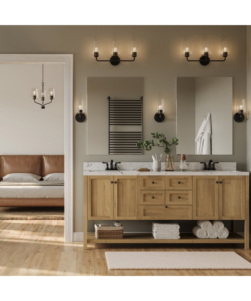 Celino 1-Light Wall Sconce Black