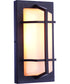 Bulkhead Rectangular 1-Light Outdoor Lighting Textured Black