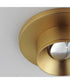 Caldera LED Flush Mount Natural Aged Brass