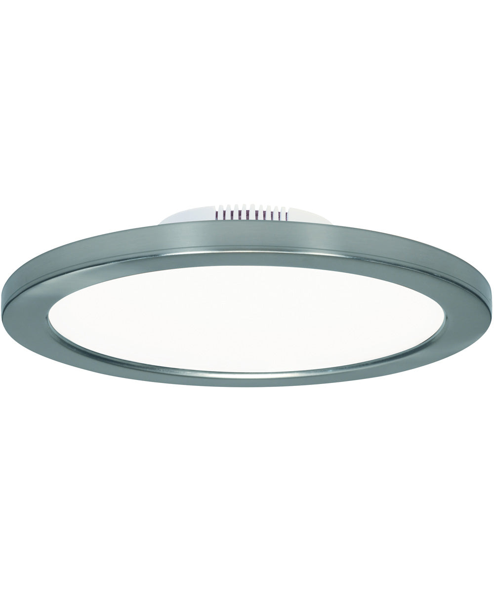 9"W 1-Light LED Close-to-Ceiling Polished Nickel
