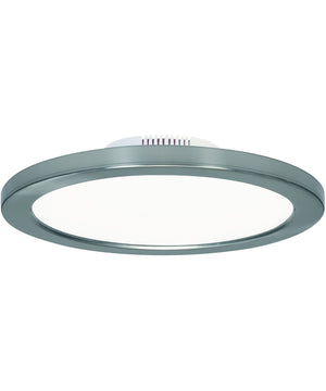 9"W 1-Light LED Close-to-Ceiling Polished Nickel
