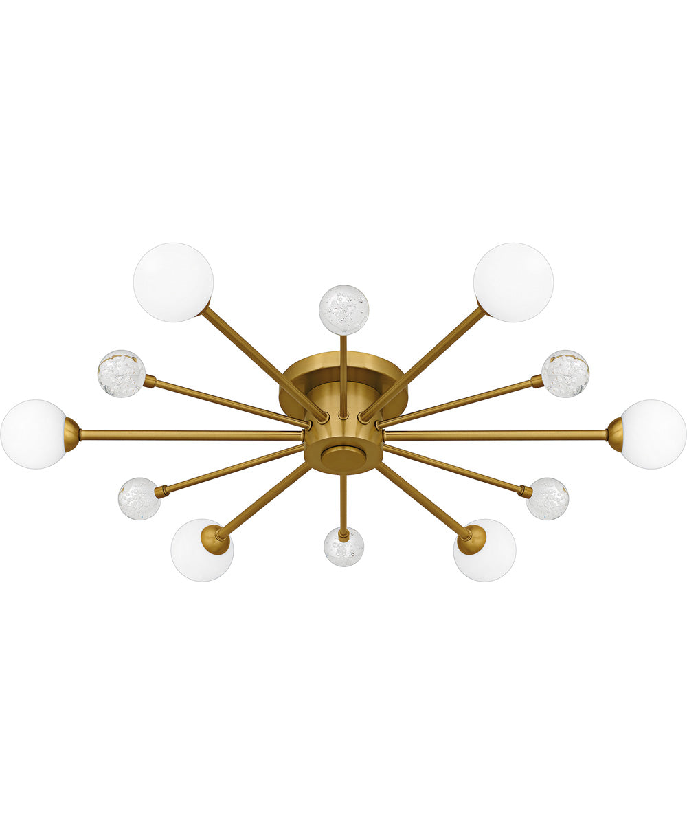 Quoizel Semi-Flush Mount Extra Large 6-light Semi Flush Mount Brushed Gold