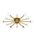 Quoizel Semi-Flush Mount Extra Large 6-light Semi Flush Mount Brushed Gold