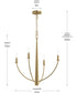 Jheni 4-Light Medium Chandelier Brushed Gold