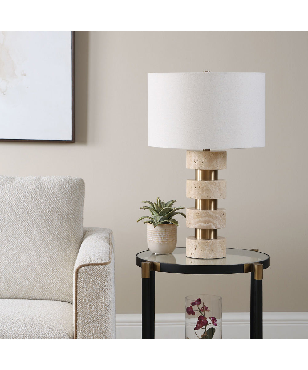 Makani Travertine Table Lamp