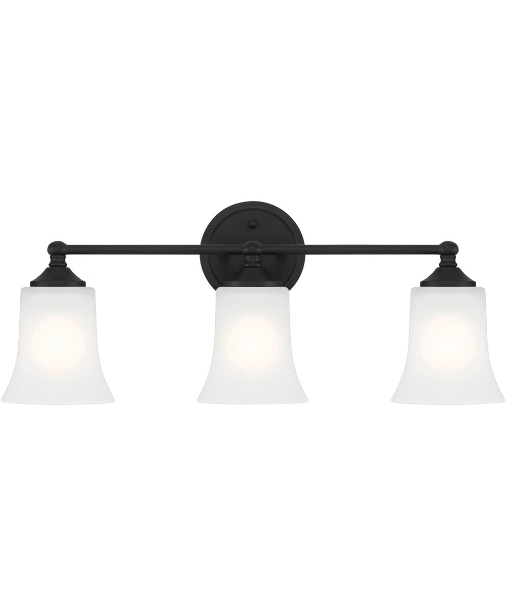 Bronson 3 Light Vanity Matte Black